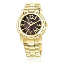 Relógio De Pulso Jean Vernier Aço Dourado Jv01008