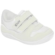 Tênis Infantil Kidy Baby Colors Equilíbrio Branco Calce Fácil