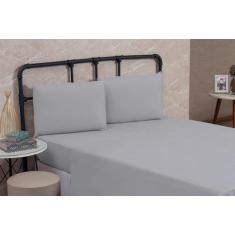 Lençol Queen Size 100% Algodão Sem Elástico Percal 200 Fios Hotel Faze