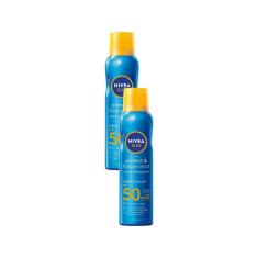 Kit 2 NIVEA SUN Protetor Solar Spray Protect & Toque Seco FPS 50 200ml