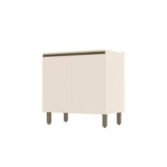 Balcão de Cozinha 80 Cm 2 Portas Connect Henn, Off White