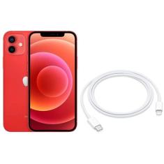 Iphone 12 Apple 128Gb - Product(Red) Tela 6,1 - 12Mp Ios + Cabo De Usb