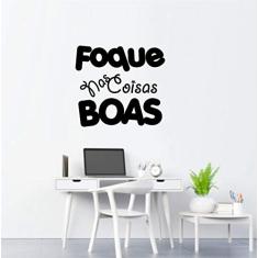 Adesivo de Parede Frase mod33 Coisas Boas tamanho 50cmx55cm