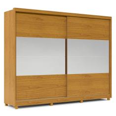 Guarda-Roupa com Espelho 2 Portas Apolo Naturale - Gelius Moveis