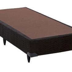 Base Box Sommier Solteiro Camurça Ortobom 30x88x188cm Preto