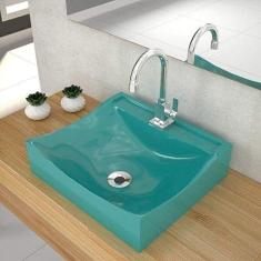 Cuba para Banheiro Q44W Lunna Compace Azul Turquesa