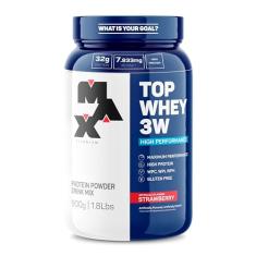 Max Titanium Top Whey 3W Mais Performance 900G Morango -