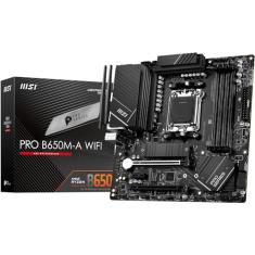 Placa Mãe MSI PRO B650M-A WIFI (AM5/4xDDR5/HDMI/DisplayPort/M.2/USB 3.2)