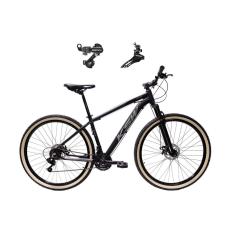 Bicicleta Aro 29 Ksw Xlt Alumínio 21V Câmbios Shimano Tz Freios a Disco Suspensão Pneus Faixa Bege-Unissex