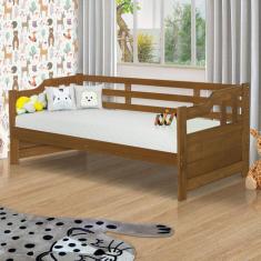 Cama De Babá Madeira Maciça Castanho Amsterdã JM