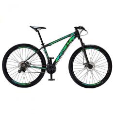 Bicicleta Aro 29 Krw Alumínio Shimano 21 Vel Freio A Disco Suspensão S6 15.5 Preto-Verde