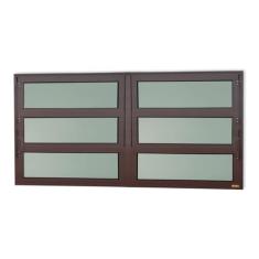 Janela de Alumínio Basculante 2 Seções 60x200cm Vidro Mini Boreal Elit