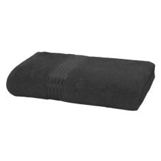Toalha de Banho Dohler Prisma Liso 100% Algodão, Liso Preto