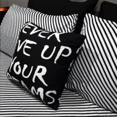 Lençol com elástico solteiro 4 pç stripe c/ almofada decor - ESPAÇO CA