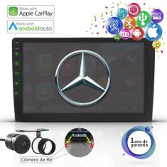KIT Central Multimidia 9 Pol Apple Carplay Android Auto Bt Mercedes - 