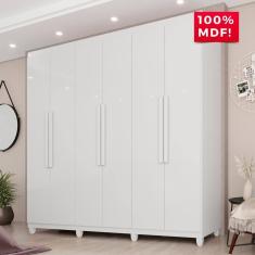 Guarda-Roupa Casal 100% MDF 6 Portas e 4 Gavetas Espanha - Tudo de Móveis