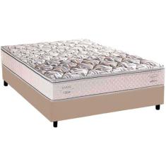 Cama Box Casal com Colchão Herval Ergoplus C1604 138x188x65cm MS, Sued
