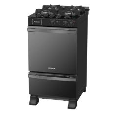 Fogão a Gás Palladio Vítreo 4Q Preto Venax