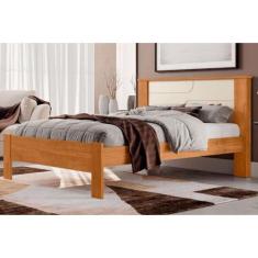 Cama de Casal Pérola Cinamomo/Off White - Conquista, Cinamomo e Off-Wh