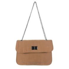 Bolsa Matelassê Camurça Rosa-Feminino