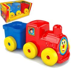 Brinquedo Infantil Educativo Carrinho Trem Locomotiva - GGB Brinquedos