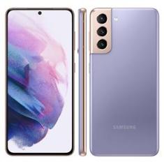 Smartphone Samsung Galaxy S21 5G Violeta 128GB, 8GB RAM, Tela Infinita de 6.2”, Câmera Traseira Tripla, Android 11 e Processador Octa-Core