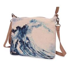 COTT N CURLS Great Wave - Carteiras de pulso para mulheres, bolsas transversais, bolsa transversal pequena, sacola, bolsa para celular, Off-white