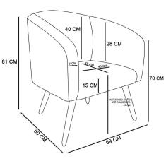 Kit 01 Namoradeira 02 Poltronas Suede Bege
