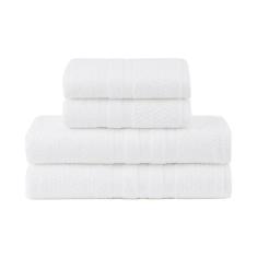 Kit Jogo de Toalhas Buddemeyer 4 Peças Banhão e Rosto Vanilla 100% Alg