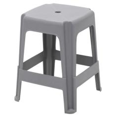 Jogo 4 Banqueta Tramontina Icarai em Polipropileno Cinza