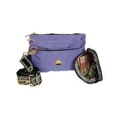 BOLSA TRANSVERSAL FEMININA COM VÁRIOS BOLSOS EXTERNOS-Feminino