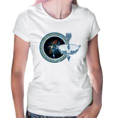 Baby Look Signo Sagitário Astrologia - Foca na Moda, Branco, P