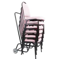 06 Cadeiras para Hotel e Auditório Linha Hotel Rosa