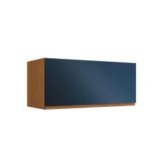 Armário Aéreo Cozinha Modulado Ciela R648 Com 1 Porta Basculante 80cm Canela Azul