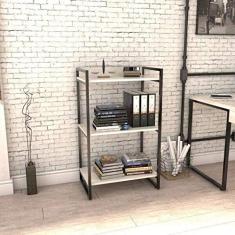 Estante Multiuso 104cmx60cm 3 Prateleiras Kuadra Compace Snow