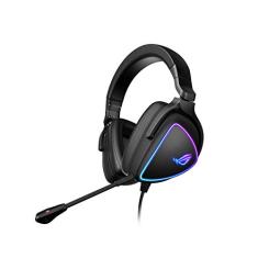 ASUS Fone de ouvido ROG Delta S para jogos com USB-C | Microfone com cancelamento de ruído alimentado por Ai | Fones de ouvido circum-auriculares para PC, Mac, Nintendo Switch e Sony Playstation | Design ergonômico, preto