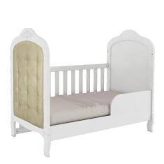 Berço Mini Cama com Capitonê Elô  Móveis Peroba