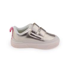 Tênis mna Pampili 721.019 casual dourado