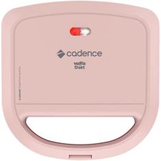Maquina de Waffle Cadence Duet  - WAF200-127  ROSA/VERMELHO  110 VOLTS