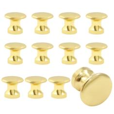 Hitefu 12 peças de mini puxadores de gaveta de armário, puxadores pequenos de gaveta de cômoda de 1/2 polegada de diâmetro, mini puxadores de metal para caixa de joias, caixa de presente, mini