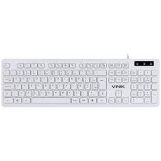 Teclado Chocolate Branco SLIM Multimidia 1.8 Metros USB - TCB200 - Vin