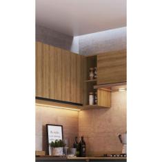 Armário Aéreo Cozinha de Canto 1 Porta 2 Prateleiras Quiditá, Montana