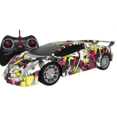 Carrinho De Controle Remoto Total 4 Funções - Adesivado Envelopado - t