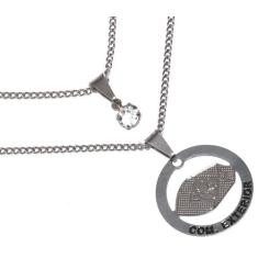 Colar Duplo Profissão Formatura Comercio Exterior Inox - Milena Folhea