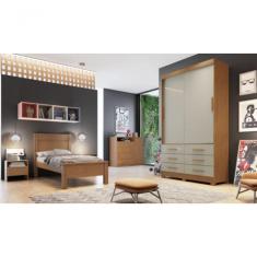 Guarda Roupa 2 Portas Buriti Cumaru Fendi - Novo Horizonte