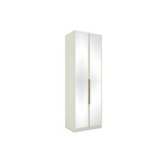 Módulo de Quarto Casal Guarda Roupa MC04 Seletto c/ 2 Portas c/ Espelho e 3 Gavetas Areia - Henn