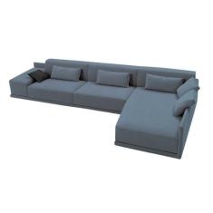 Sofá de canto 5 Lugares, Sarja Creme, 3,36m x 1,96m NOV006 - SOFÁ DIRE