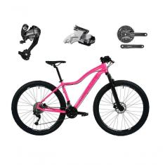 Bicicleta Feminina Aro 29 Absolute Hera 27v Câmbios Shimano Altus Freios Hidráulicos - Rosa Tam.17
