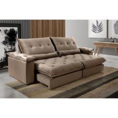 Sofá Retrátil e Reclinável 3 Lugares Diamante - VivaroDecor