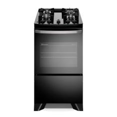 Fogão de Piso Electrolux de 04 Bocas Efficient com Mesa Vidro Preto -  FE4GB